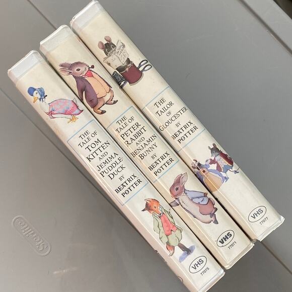 Beatrix Potter World of Peter Rabbit Friends Benjamin Bunny Tom Kitten Duck VHS - Picture 8 of 8